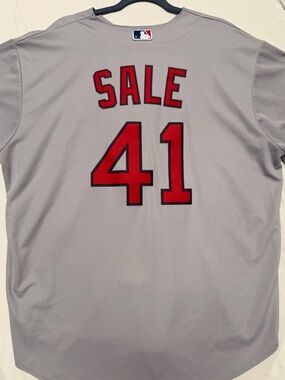 Boston Red Sox XXL CHRIS SALE #41 Gray Nike MLB Jersey Men’s Genuine Merchandise